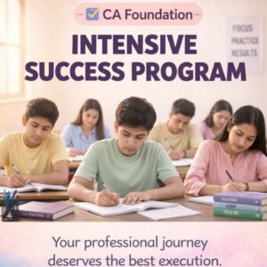 Intensive success program - CA Foundation